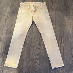 AG Adriano Goldschmied Men's dark tan jeans modern slim size 31R 31”inseam
